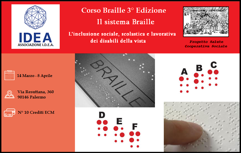 Corso Braille a Palermo (3° edizione) 14/03/2017 – 08/04/2017