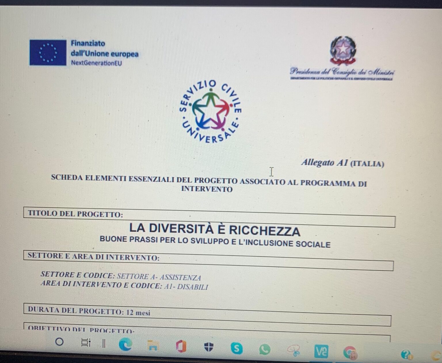 LA DIVERSITA' E' RICCHEZZA BUONE PRASSI PER LO SVILUPPO E L'INCLUSIONE SOCIALE IntegraIdea